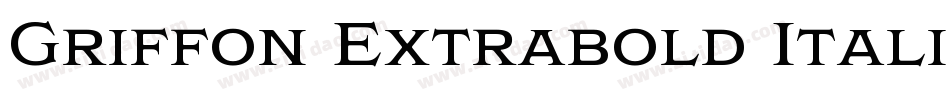 Griffon Extrabold Italic字体转换